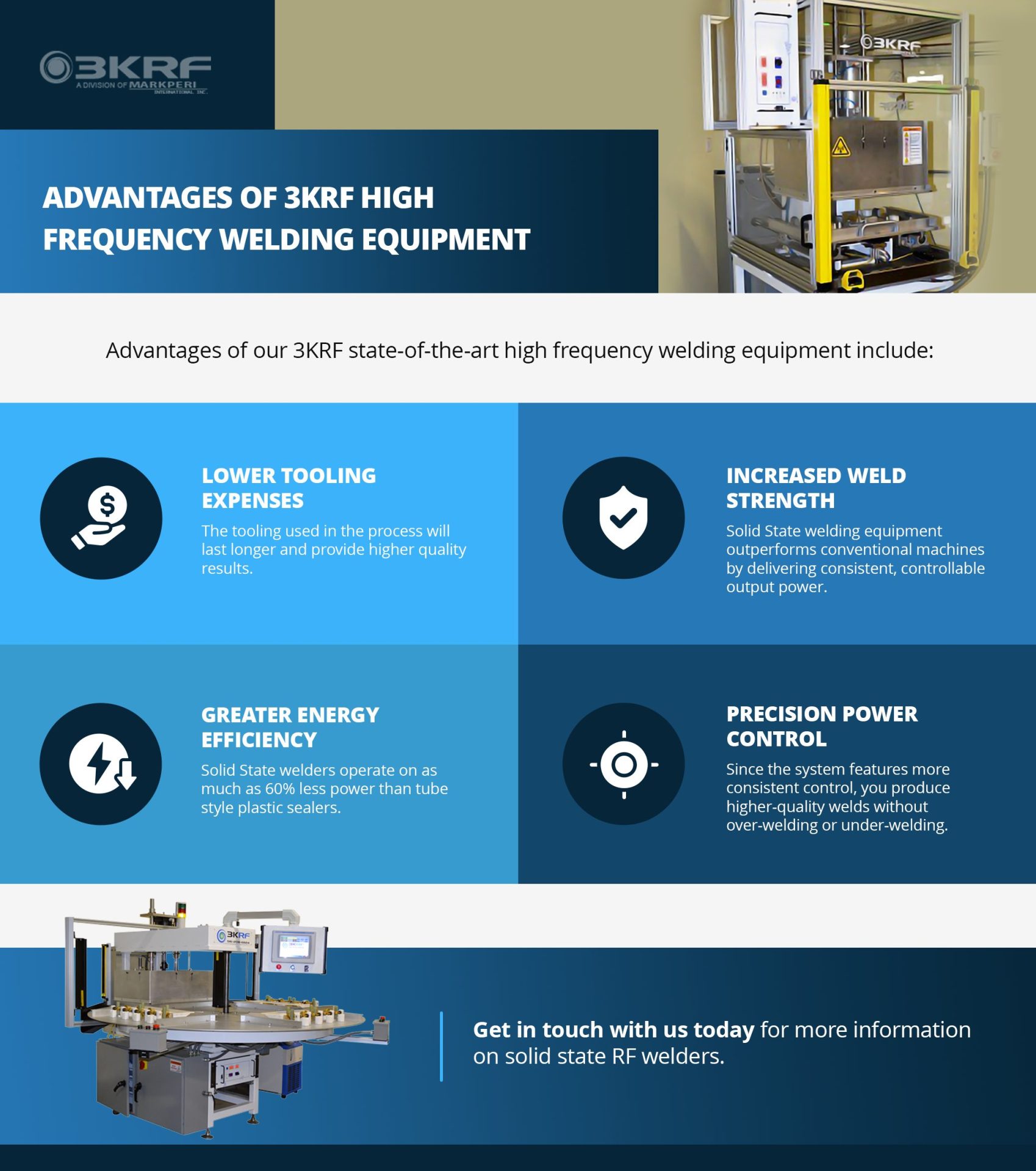 Advantages of 3KRF HF WElding